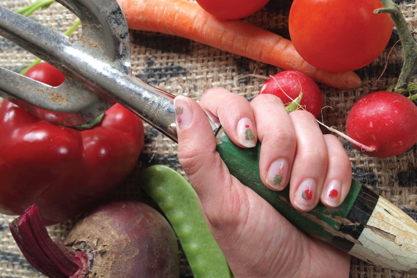 Allotment Veg Nail Art